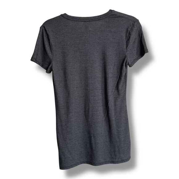 Mossimo Womens Space Dye Fitted Tee Gray Black Size S Thin Nice - Picture 5 of 8